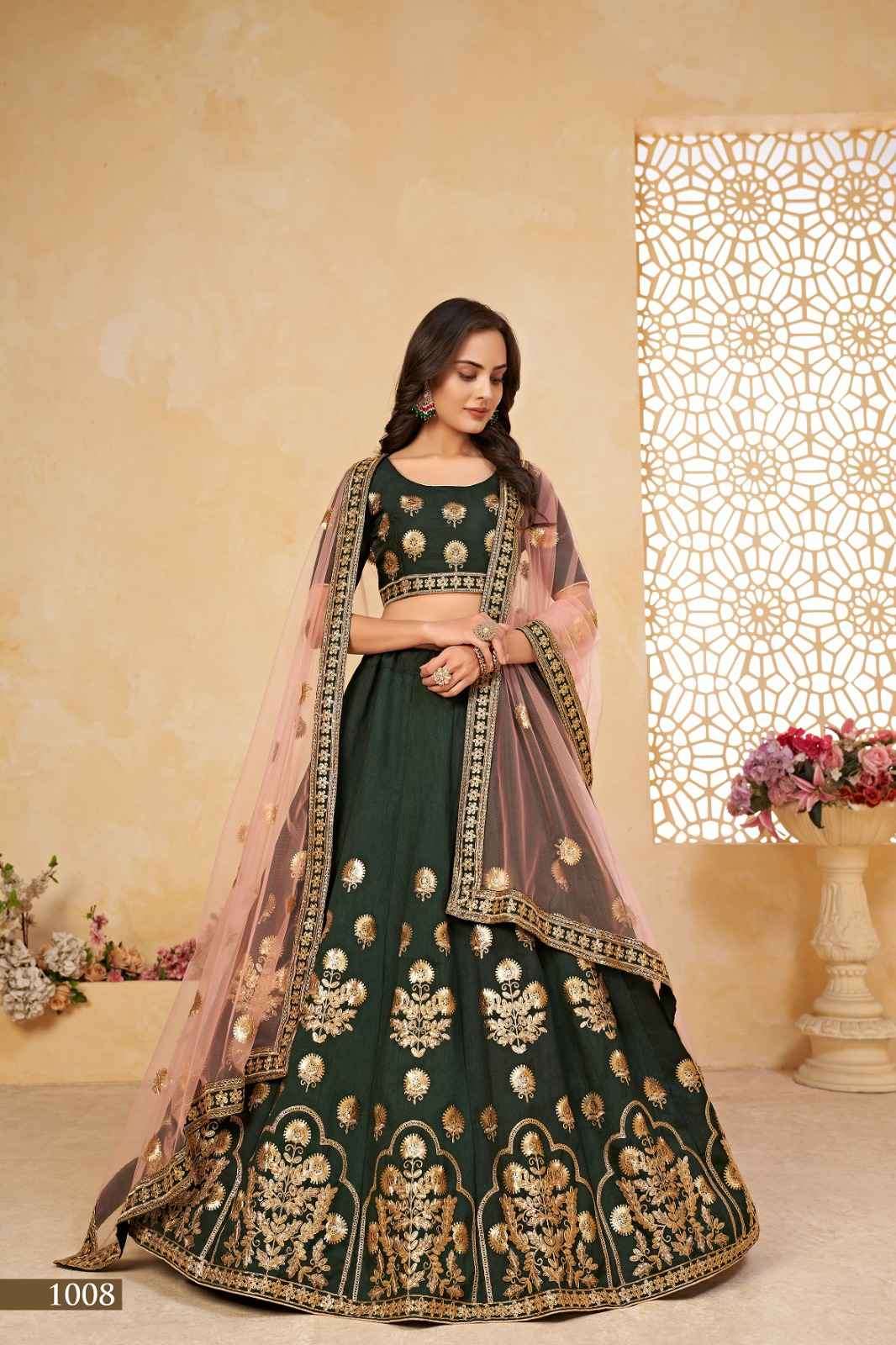 Gorgeous New Green Lehengas For Your Mehendi | Mehendi ceremony outfits,  Mehendi outfits, Indian wedding outfits