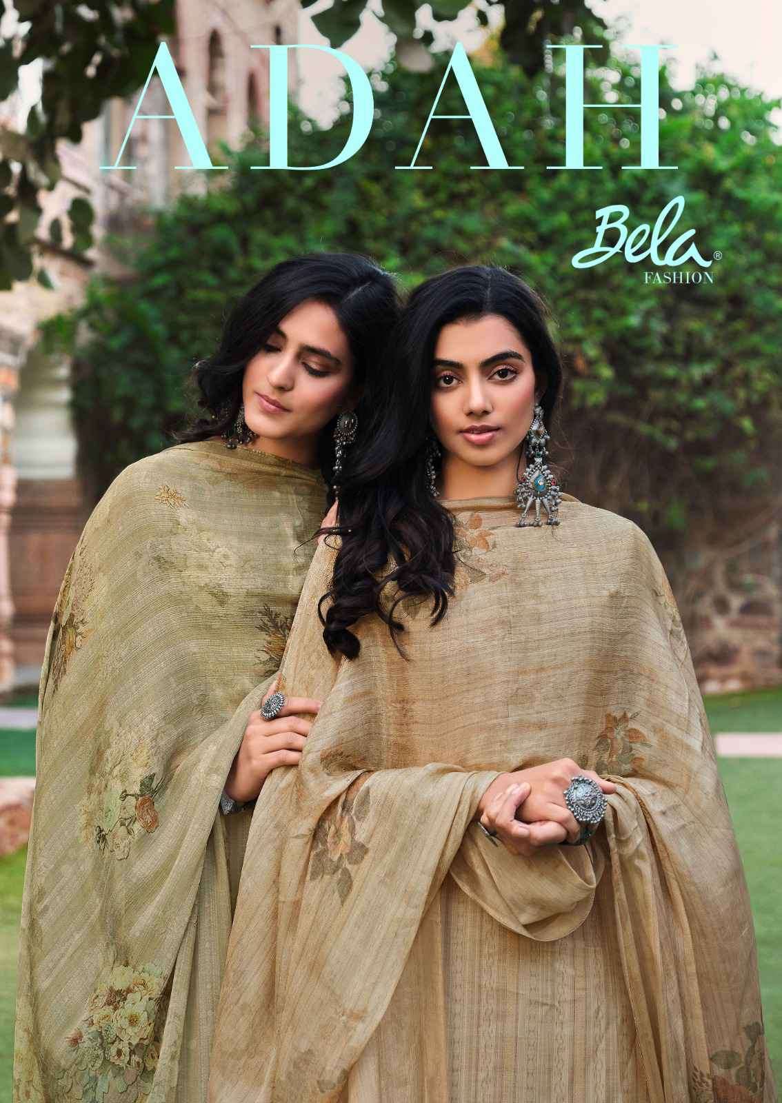 Bela Adah Fancy Muslin Silk Excusive Straight Designs Suit Wholesaler