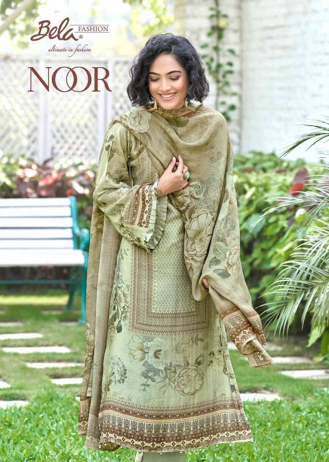 Bela Noor Digital Print Fancy Cotton Silk Ladies Suit Catalog Exporter