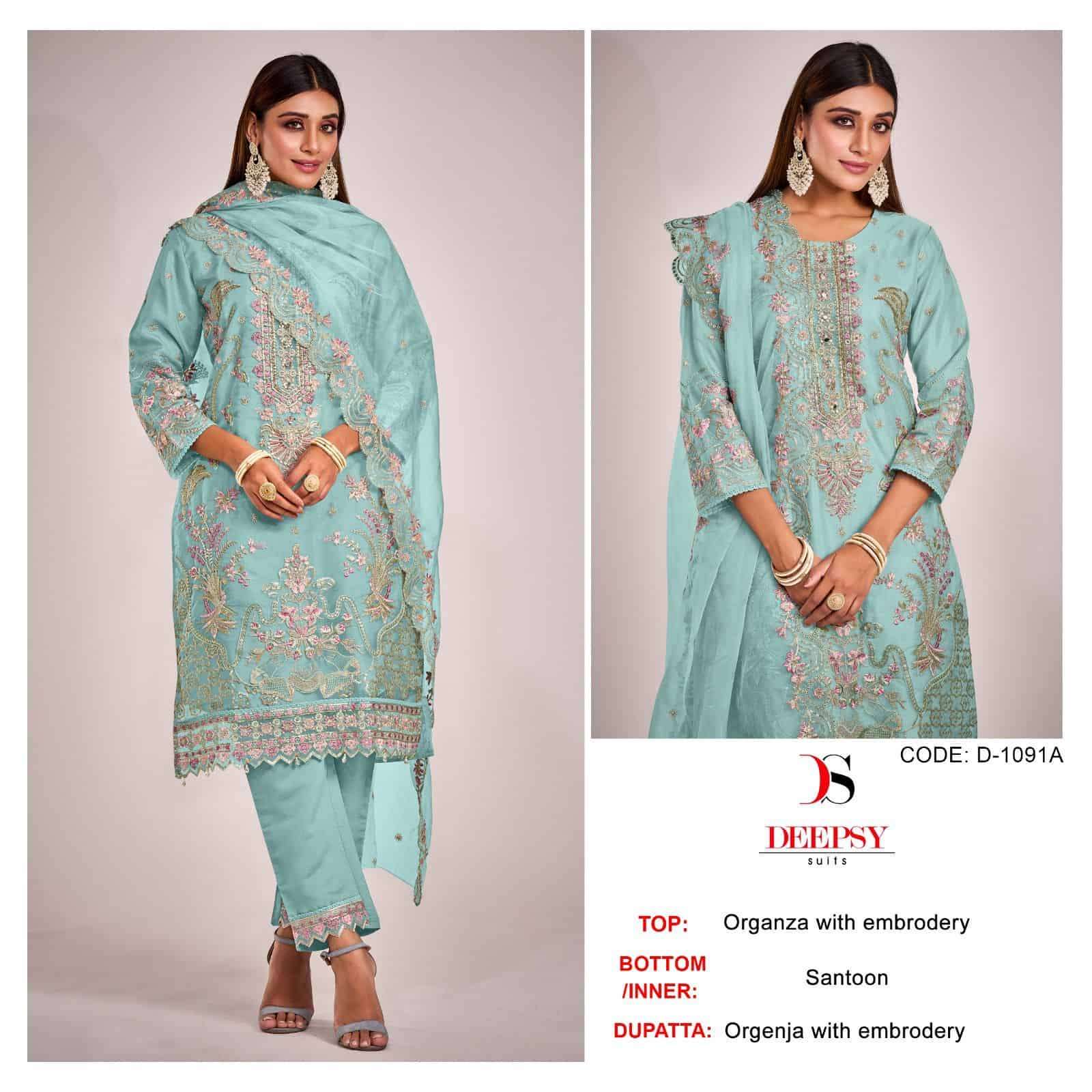 Deepsy D 1091 Colors Pakistani Designer Suit Wholasaler