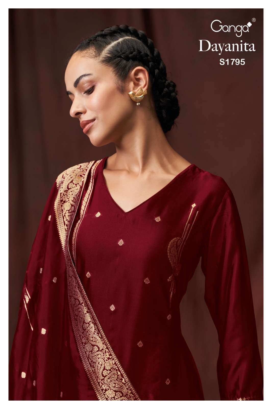 Ganga Dayanita 1795 Premium Designer Silk Dress Partywear Collection