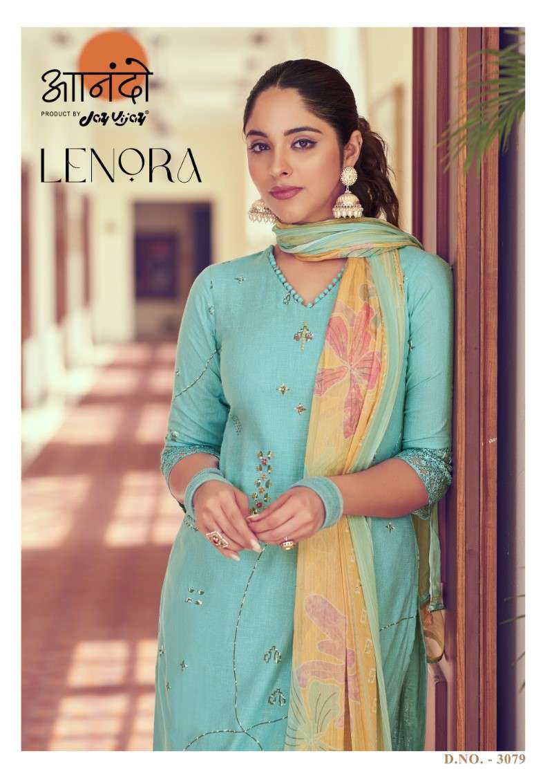 Jay Vijay Anando Lenora 3079 Festive Collection Pure Linen Suit Exporter