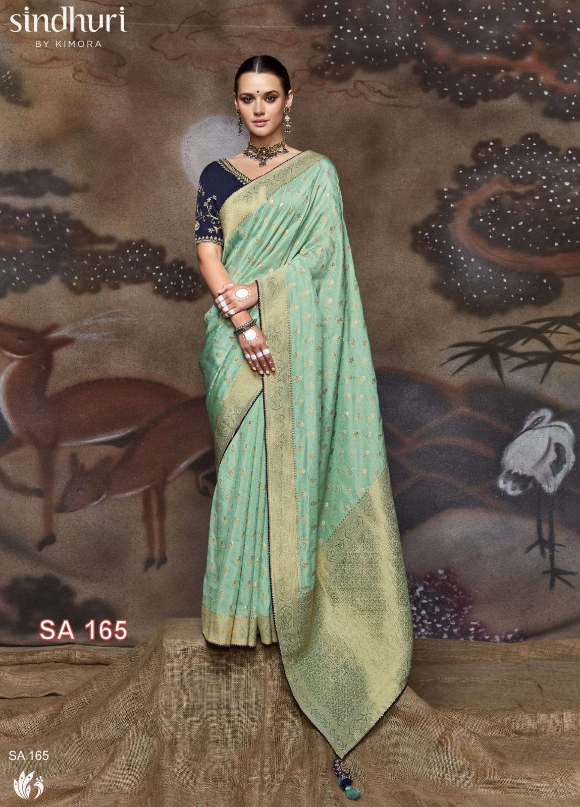 Kimora 165 Morni Party Wear Style Fancy Silk Saree Collection