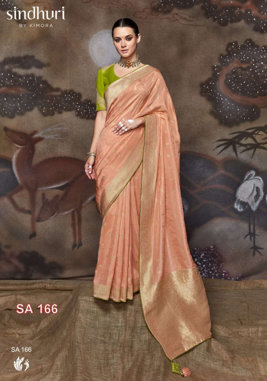 Kimora 166 Morni Festive Wear Designer Silk Saree Wholasaler