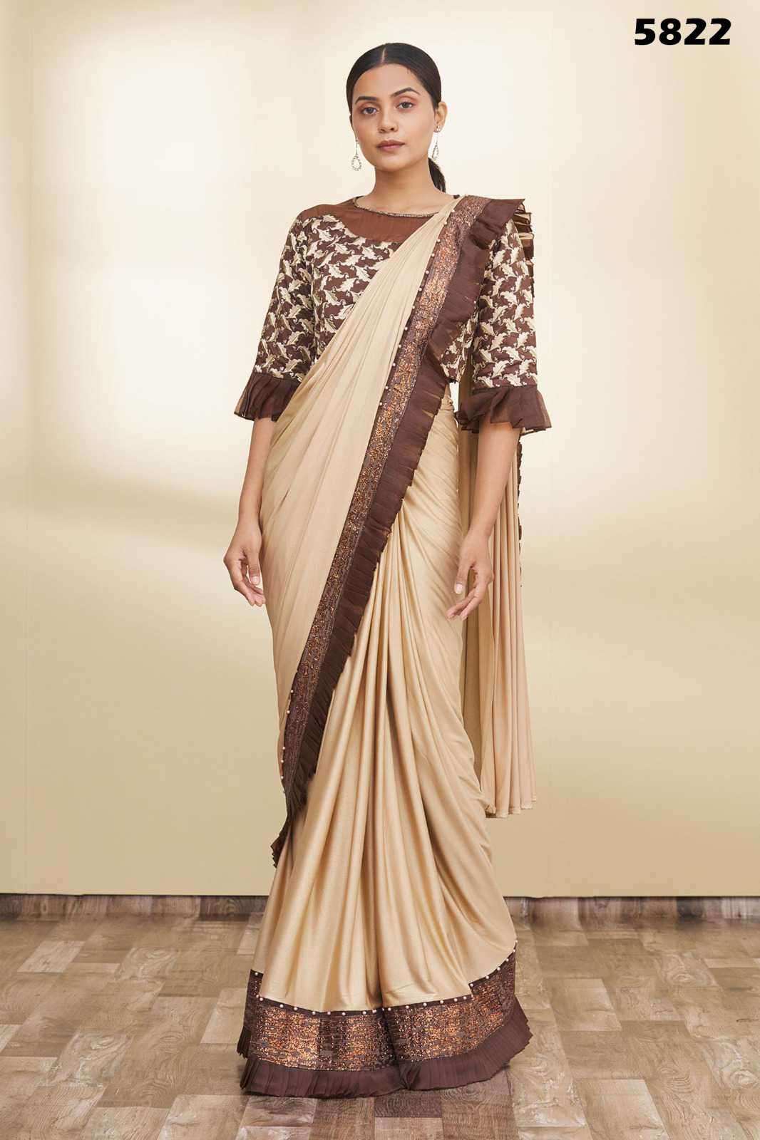 Mahotsav Mohmanthan 5800 Series Designer Frill Style Partywear Saree New Arrivals