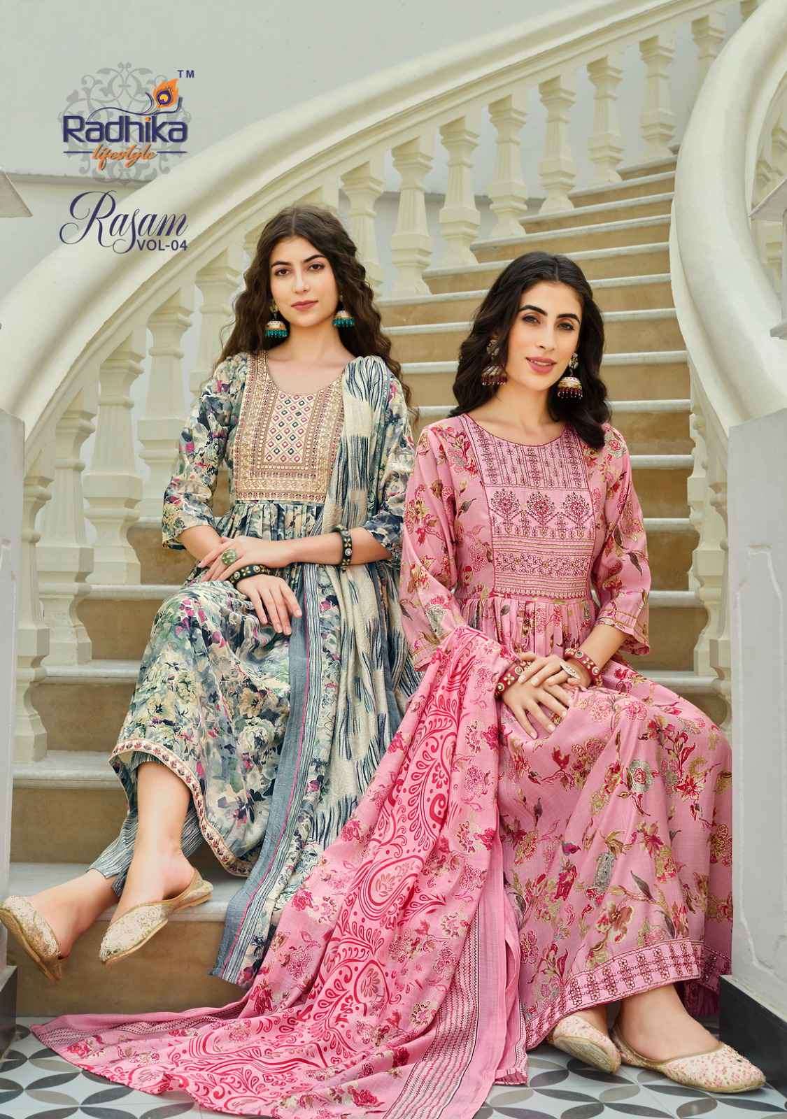 Radhika Lifestyle Rasam Vol 4 Fancy Nayra Style Dress Catalog Exporter