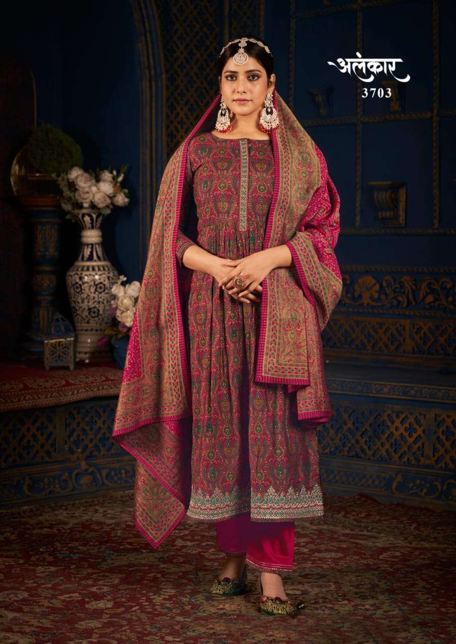 Rang Alankar Fancy Foil Print Muslin Exclusive Dress Catalog Supplier
