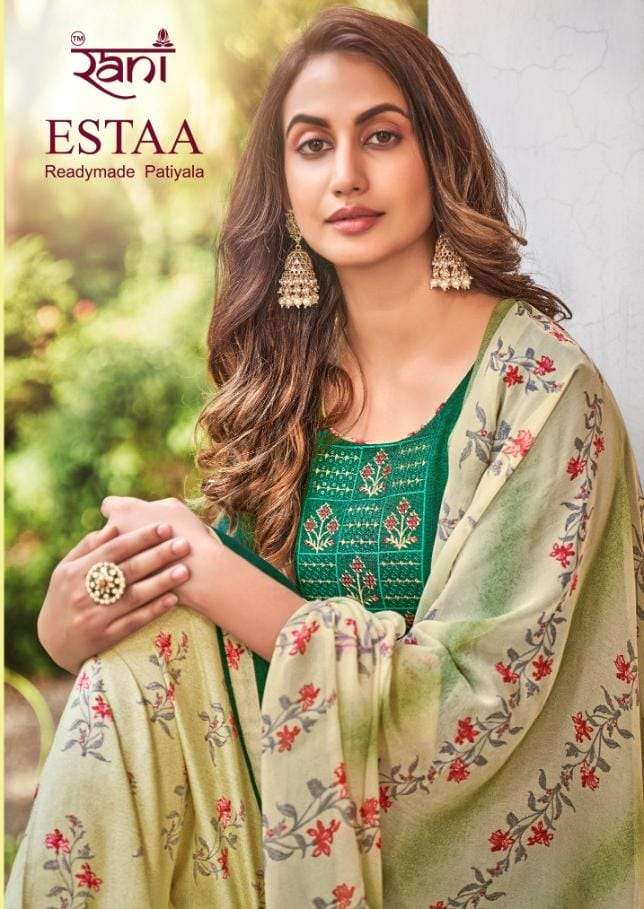 Rani Estaa Pure Rayon Readymade Fancy Patiyala Dress Catalog Wholesaler