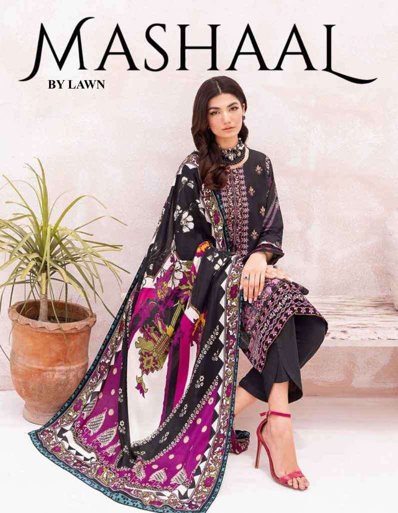 Safinaz Mashaal By Lawn Fancy Cotton Pakistani Salwar Suit Supplier