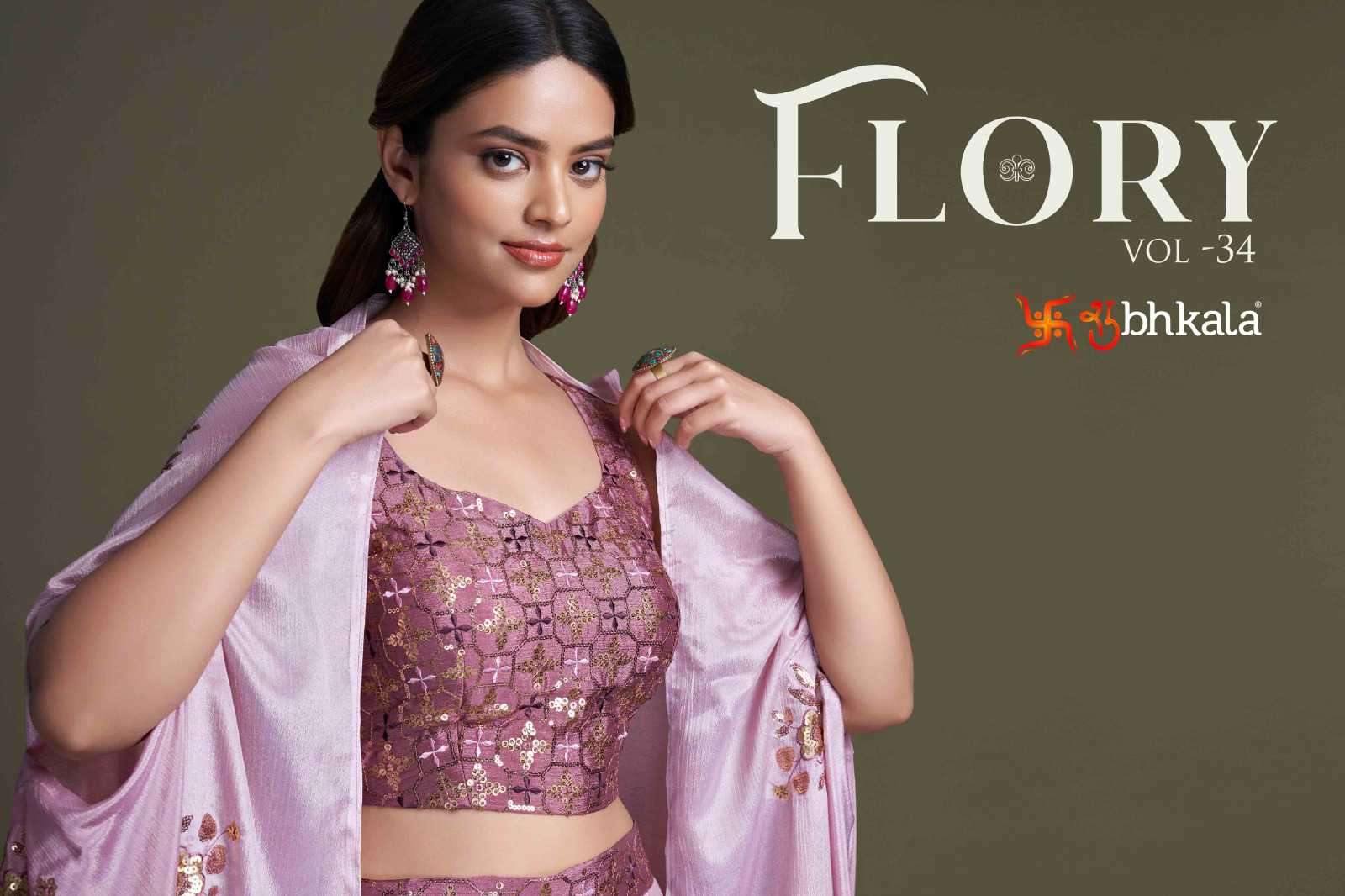 Shubhkala Flory Vol 34 Exclusive Shrug Style 3 Piece Stylish Western Outfit