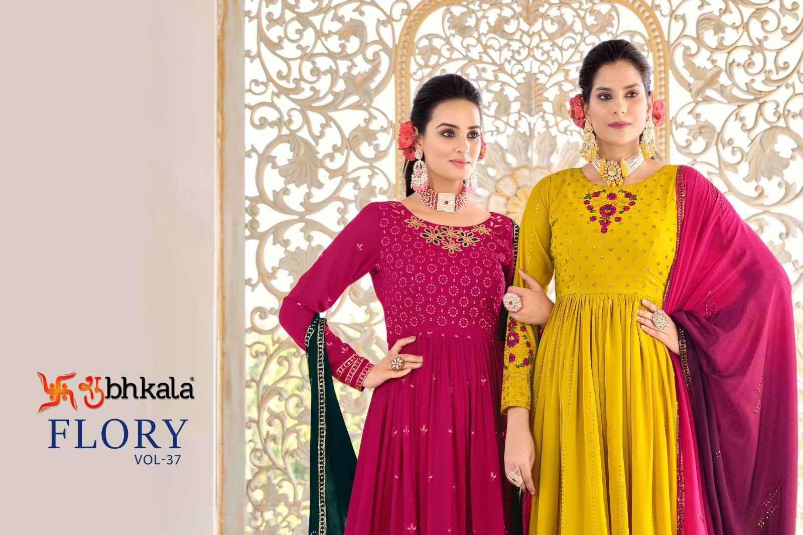 Shubhkala Flory Vol 37 Festive Collection Fancy Gharara Dress Suppliers