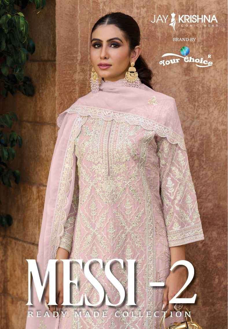 Your Choice Messi Vol 2 Festive Wear Latest Style 3 Piece Suit Wholesaler