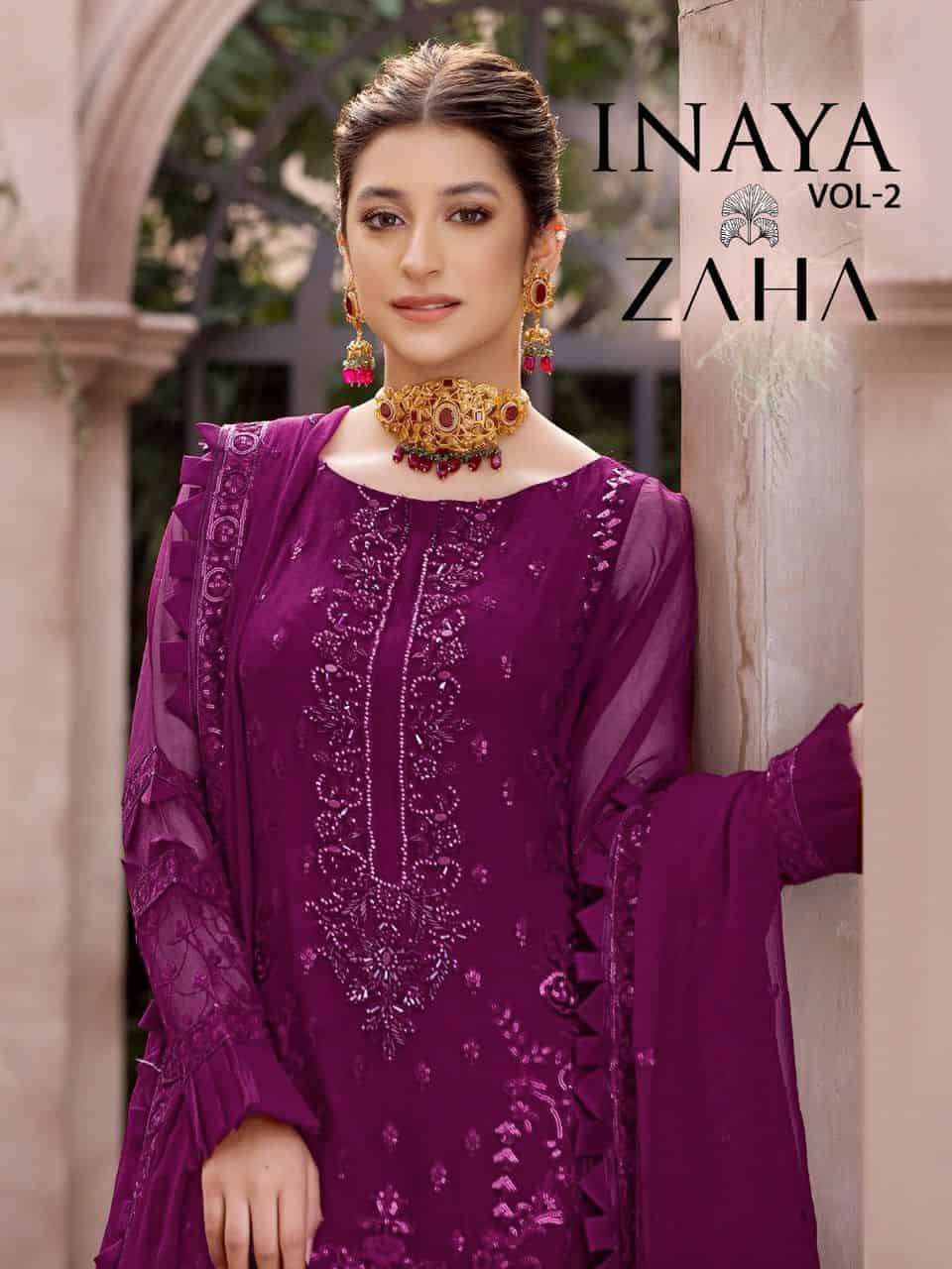 Zaha Inaya Vol 2 10037 Colors Pakistani Party Wear Salwar Suit Wholasaler