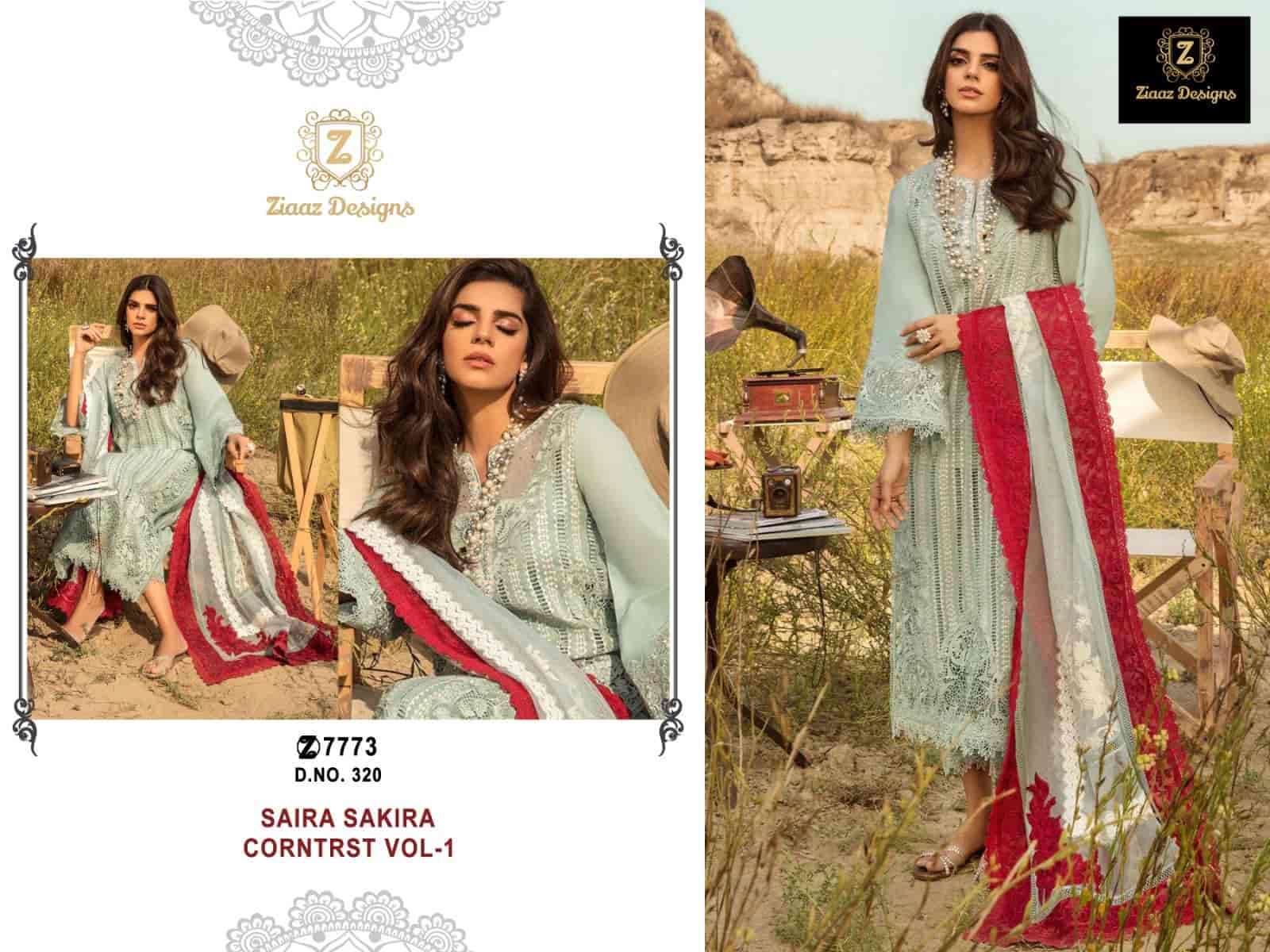 Ziaaz Designs 320 Pakistani Festive Wear Salwar Suit Online Supplier
