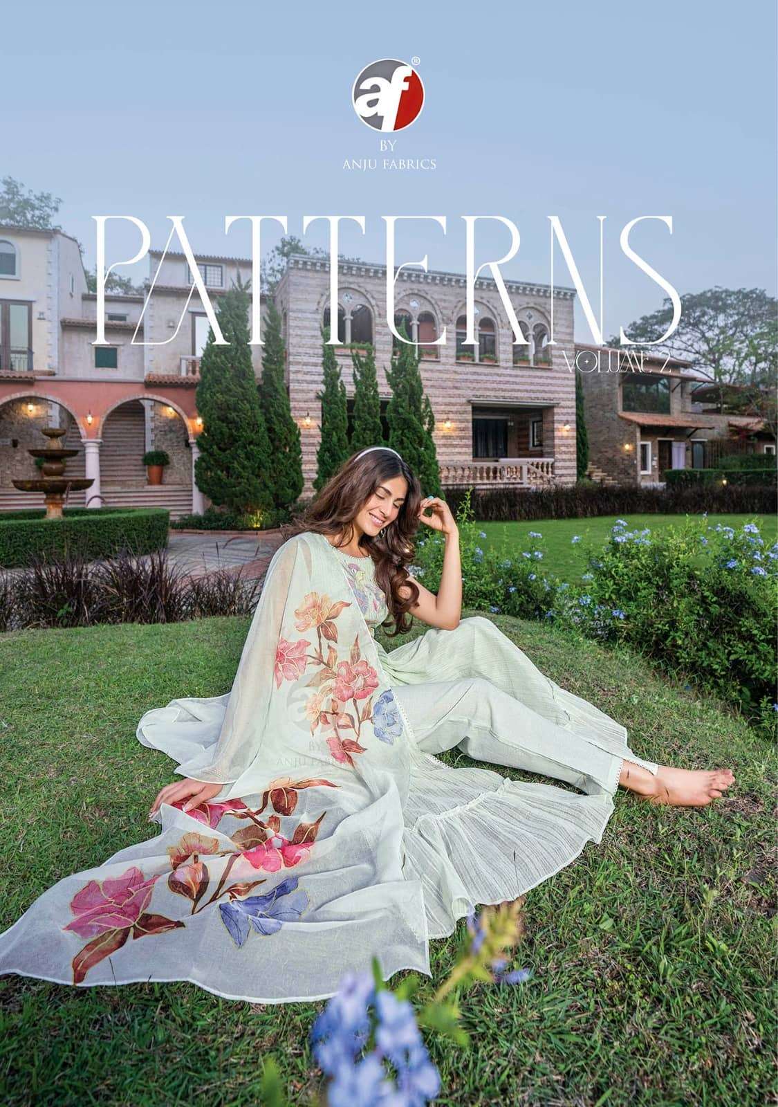 Af Stock Out Patterns Vol 2 By Anju Fabrics Centre Slit Readymade Dress New Designs