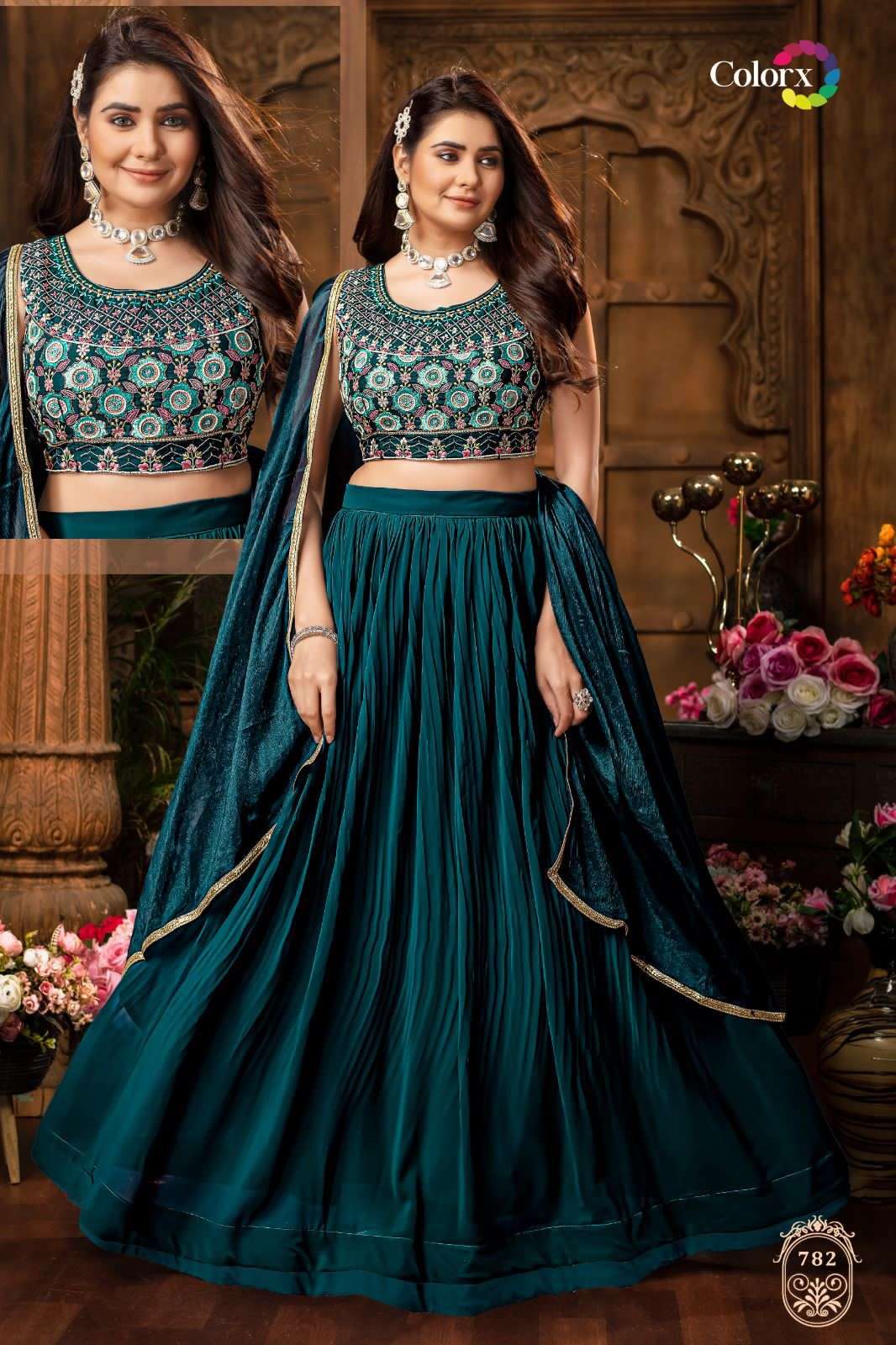 Colorx D 779 To 783 Designer Partywear Crop Top Latest Collection