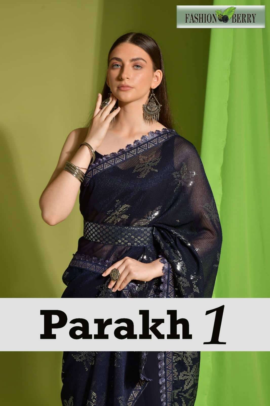 Fashion Berry Parakh Vol 1 Fancy Designer Style Party Wear Saree Collection