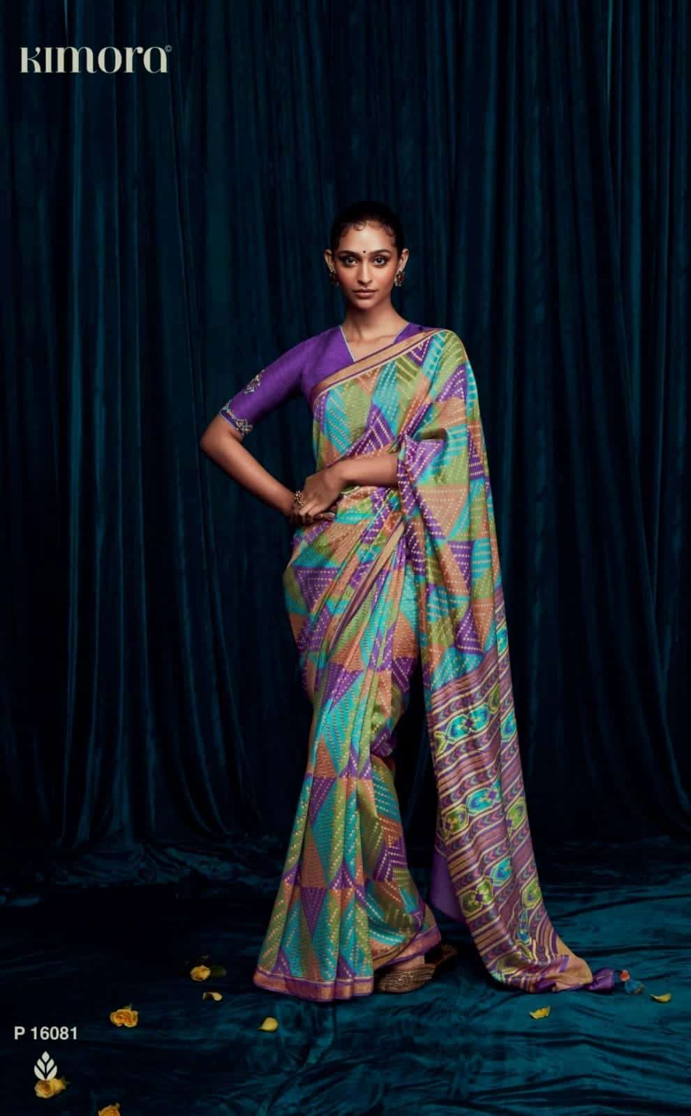 Kimora 16081 Meera Fancy Designer Style Silk Saree Supplier