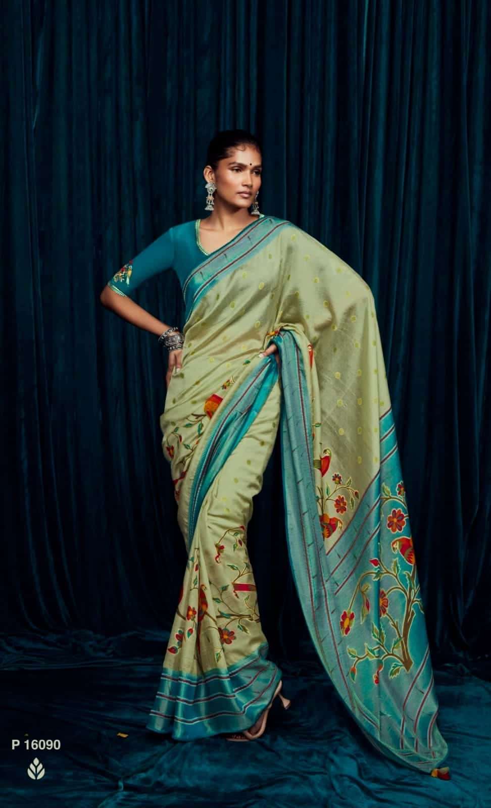 Kimora 16090 Meera Exclusive Designer Silk Saree Wholasaler