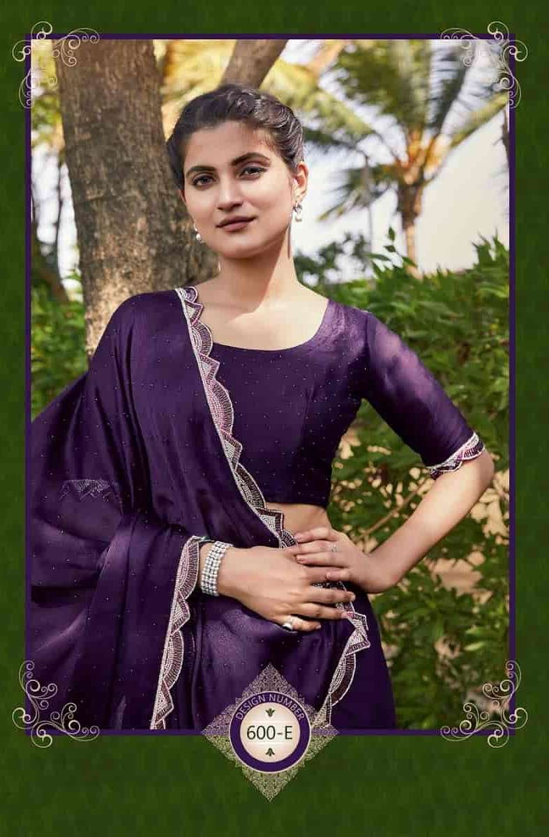 Mehak Sarees 600 Colors Designer Style Party Wear Saree Wholasaler