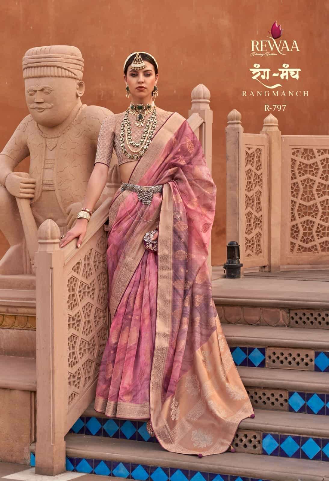Rewaa Rang Manch 793 To 803 Festive Wear Style Designer Saree Collection