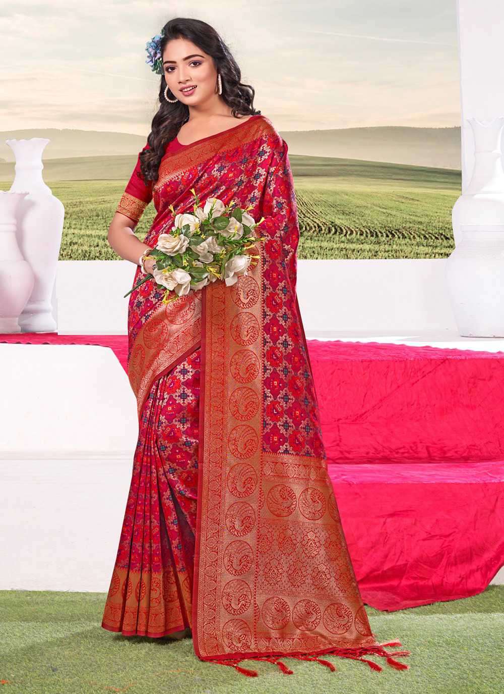 Sangam Kathakali 1001 To 1006 Fancy Patola Silk Saree New Collection