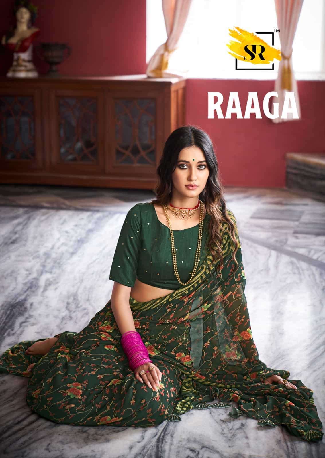 Stavan Raaga 101 To 105 Festive Wear Style Georgette Saree Collection