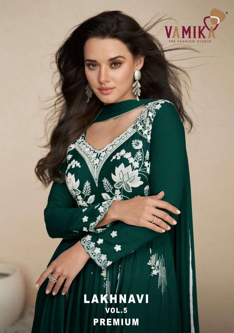 Vamika Lakhnavi Vol 5 Premium Latest Aliya Style Gharara Dress Festive Collection