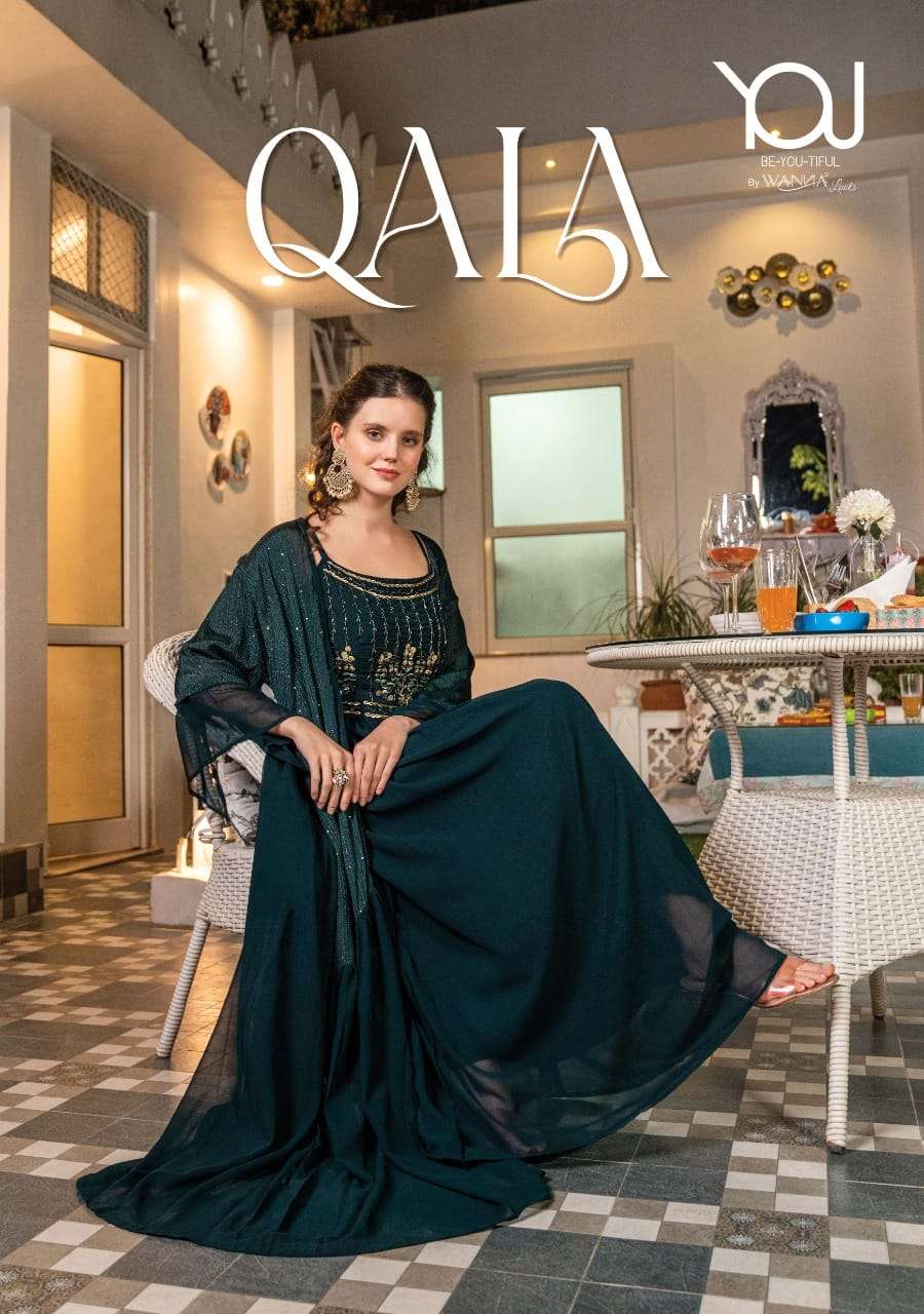 Wanna Qala Latest Designs Indo Western Gown Catalog Exporter