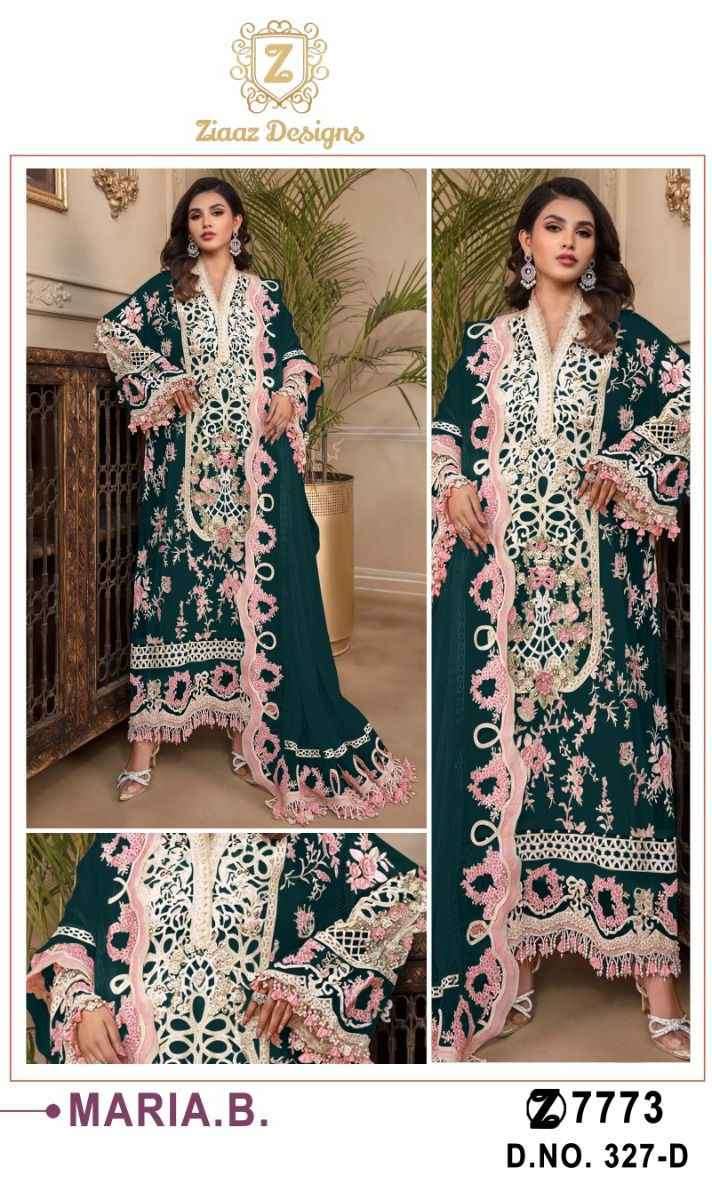 Ziaaz Maria B 327 Colors Heavy Embroidered Pakistani Suit New Collection