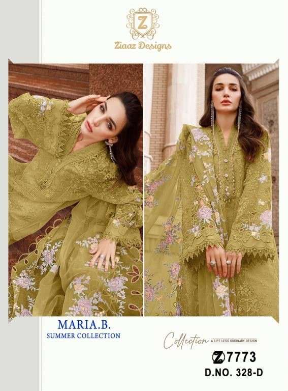 Ziaaz Maria B Summer Collection 328 Colors Pakistani Cotton Suit Exporter