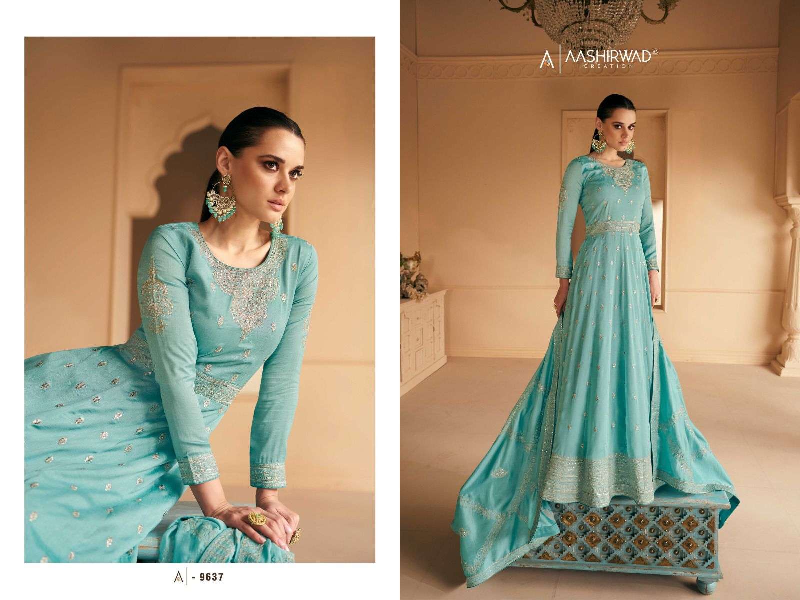 Aashirwad 9637 Safar Designer Style Fancy Anarkali Dress Wholasaler