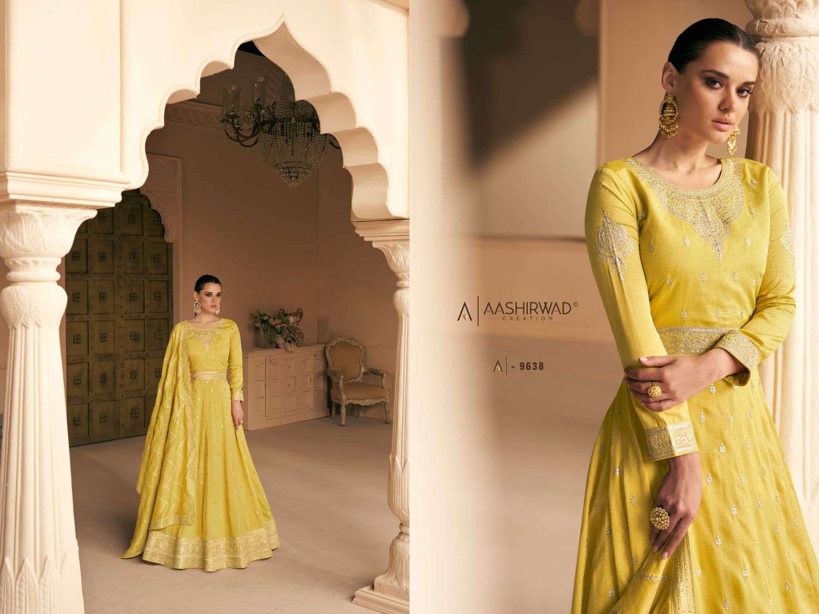 Aashirwad 9638 Safar Exclusive Designer Style Party Wear Gown Collection