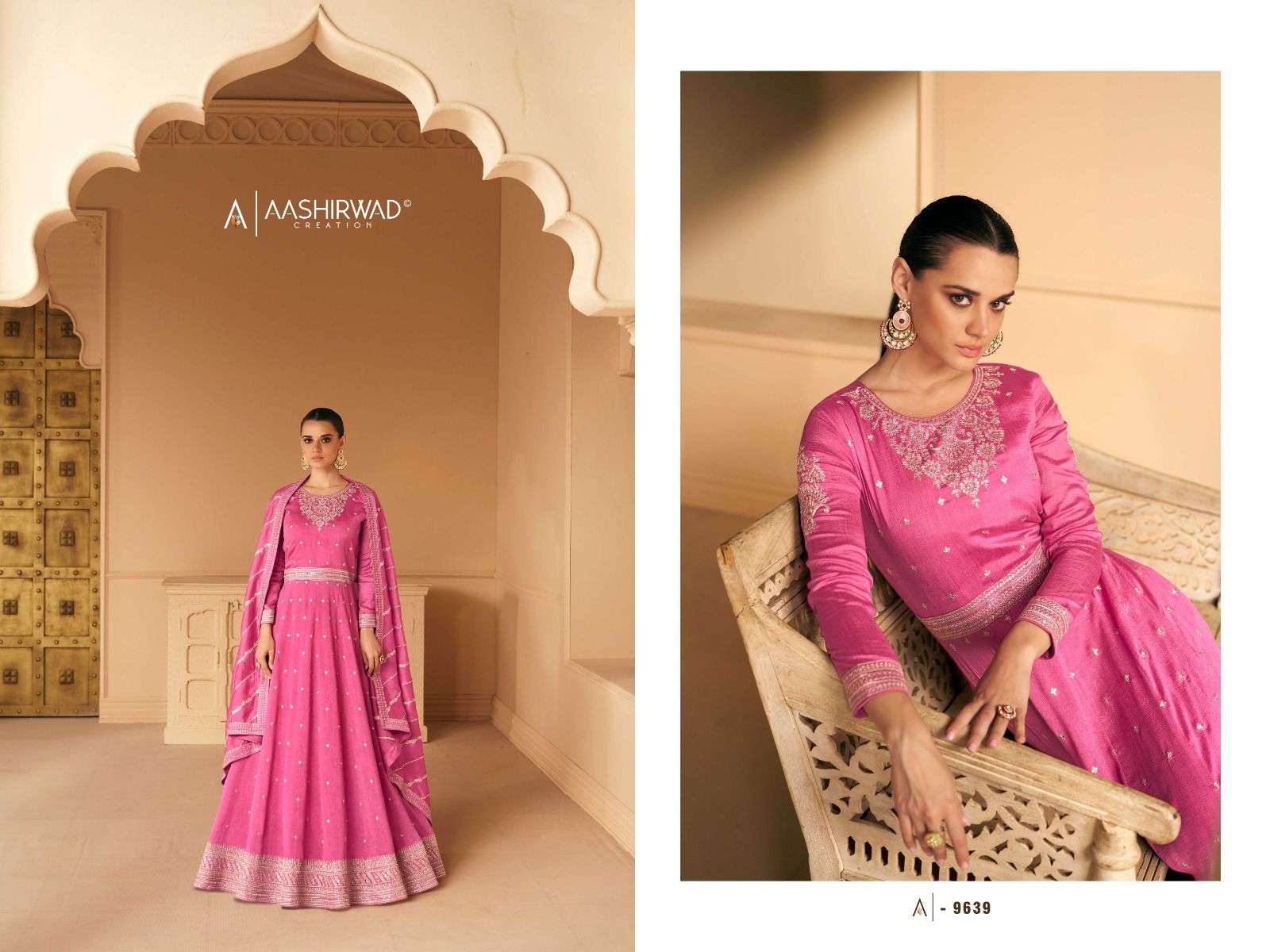 Aashirwad 9639 Safar Party Wear Style Designer Anarkali Dress Supplier