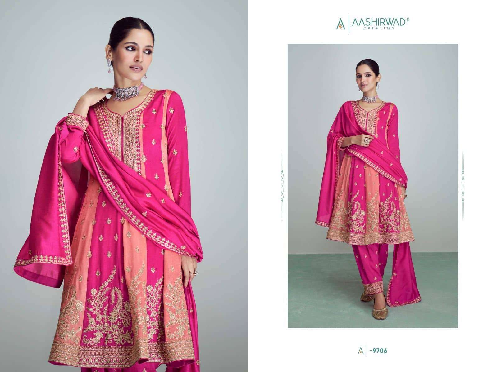 Aashirwad 9706 Riwaaz Exclusive Designer Style Salwar Suit Online Supplier
