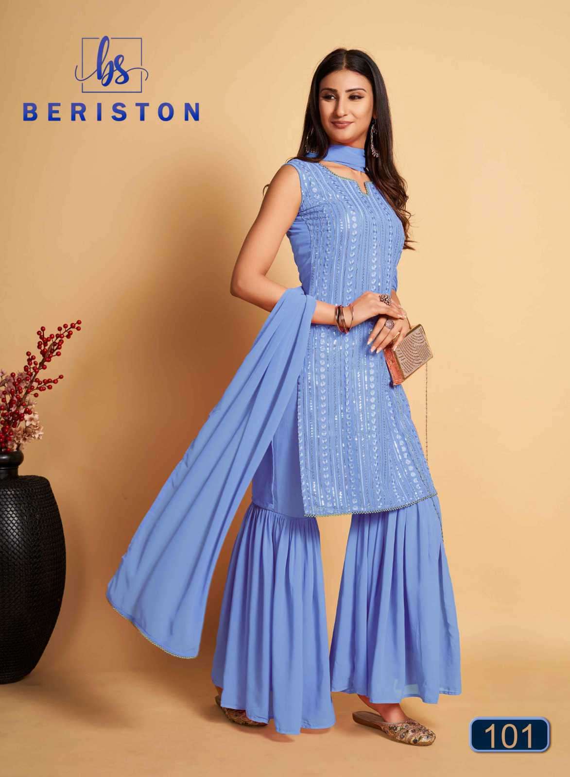 Beriston Bs Vol 1 Fancy Designer Gharara Suit Catalog Dealers