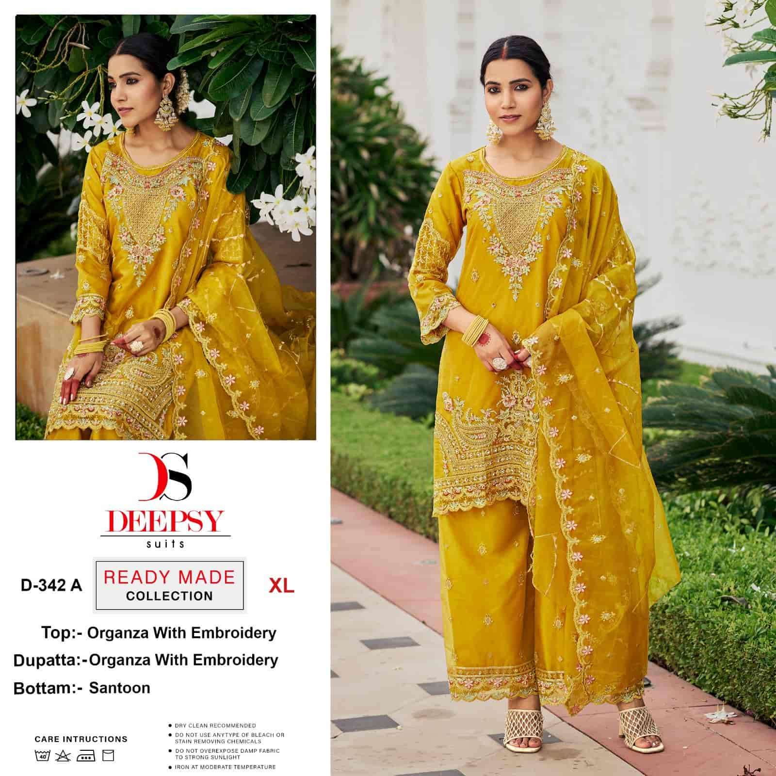 Deepsy D 342 Colors Designer Style Pakistani Readymade Salwar Suit Collection 