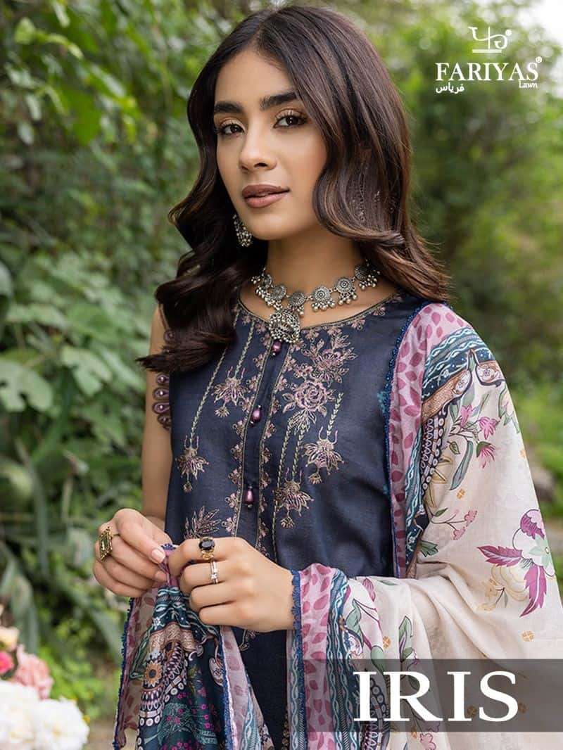 Fariyas Iris Fancy Printed Cotton pakistani Suit Catalog Dealer