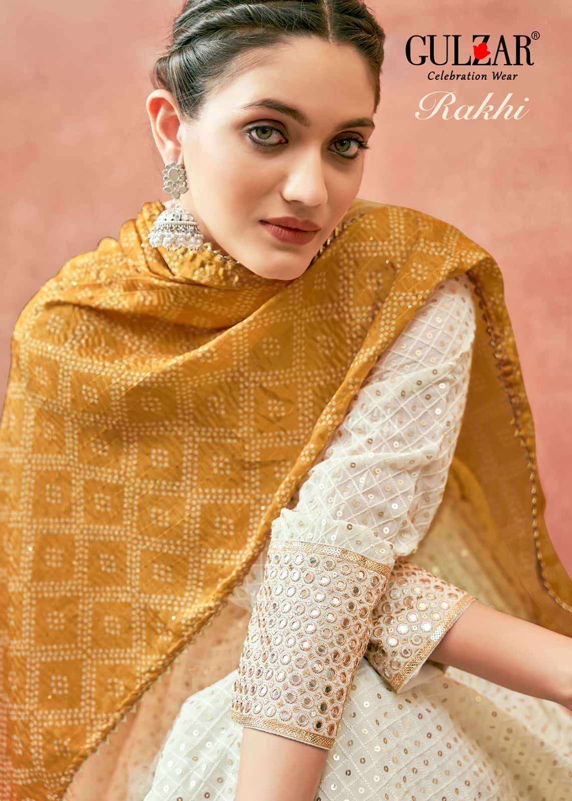 Gulzar Rakhi Designer Readymade Anarkali Gown Catalog Wholesaler