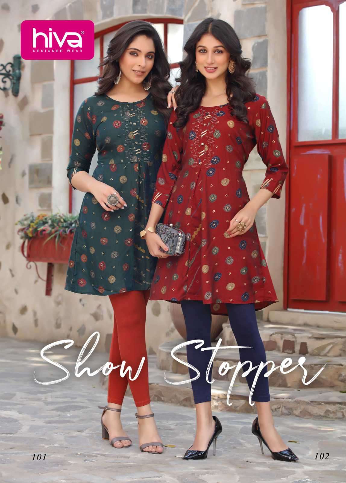 Hiva Show Stopper Western Wear Frock Style Tunic Ladies Collection