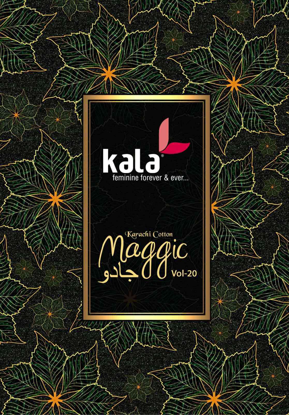 Kala Maggic Vol 20 Pure Cotton Karachi Designs Dress Material Exporter