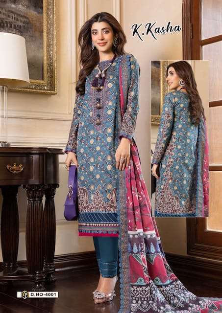 Keval Fab K Kasha Vol 4 Readymade Karachi Cotton Dress New Collection