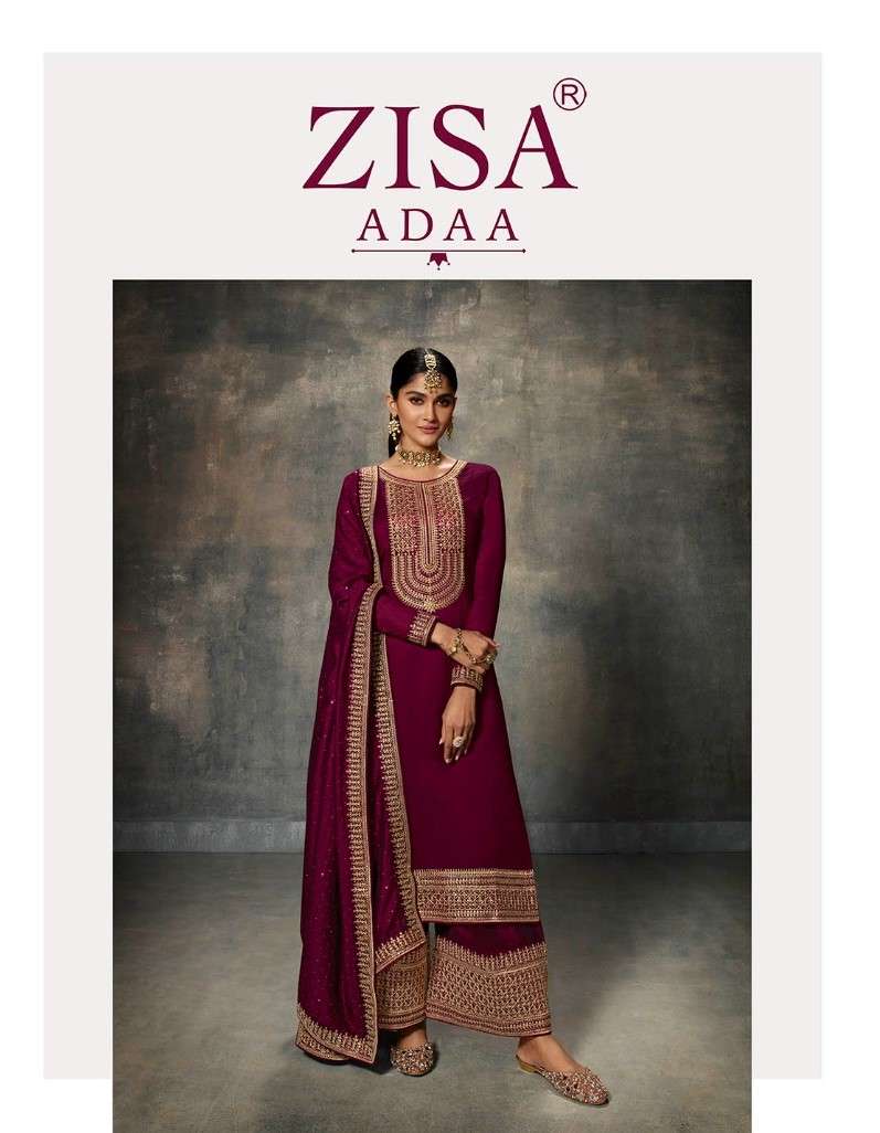 Meera Trends Zisa Adaa Exclusive Plazzo Style Silk Georgette Suit Collection