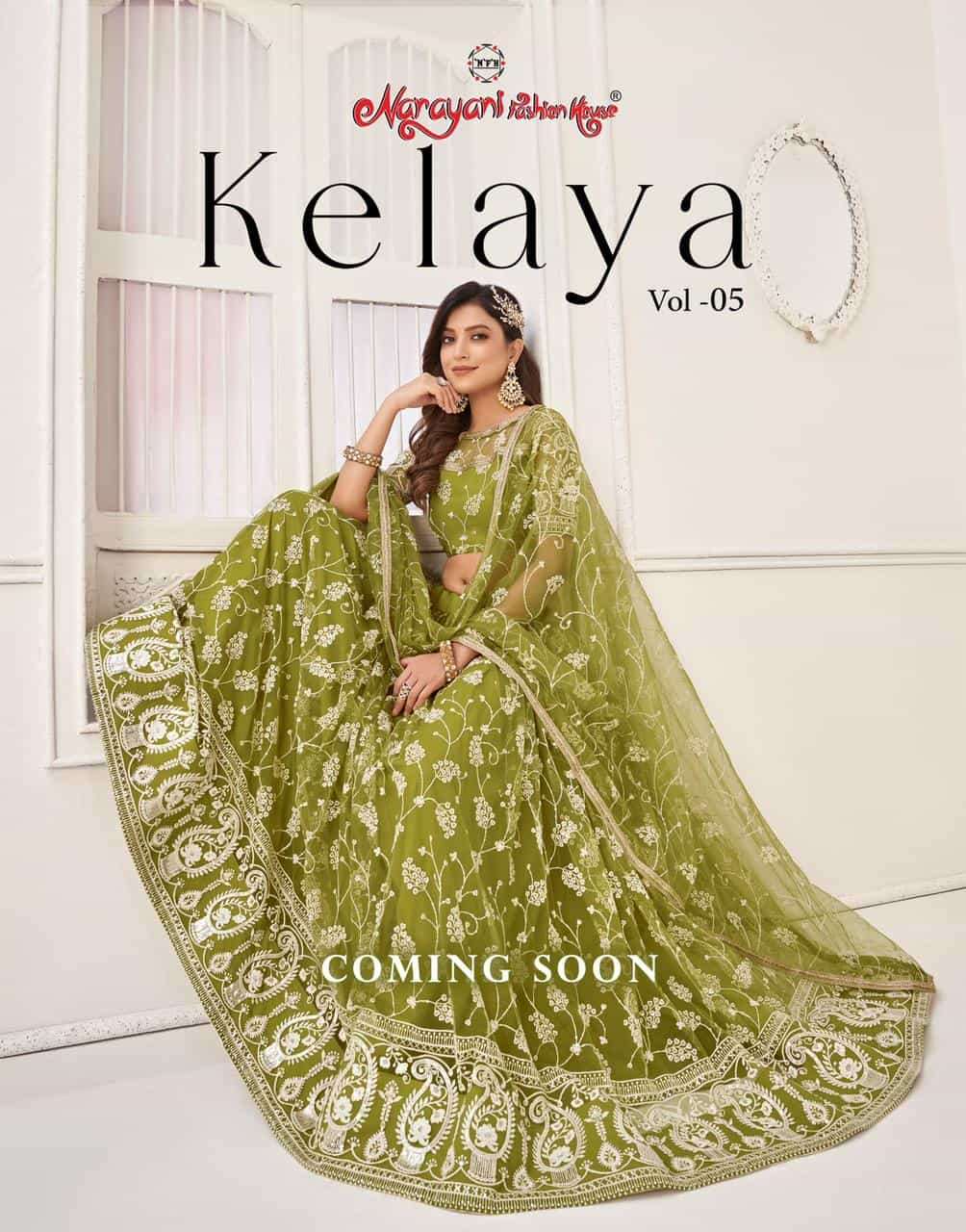 Narayani Fashion Kelaya Vol 5 Stylish Lehenga Choli Catalog Wholasaler Dealer