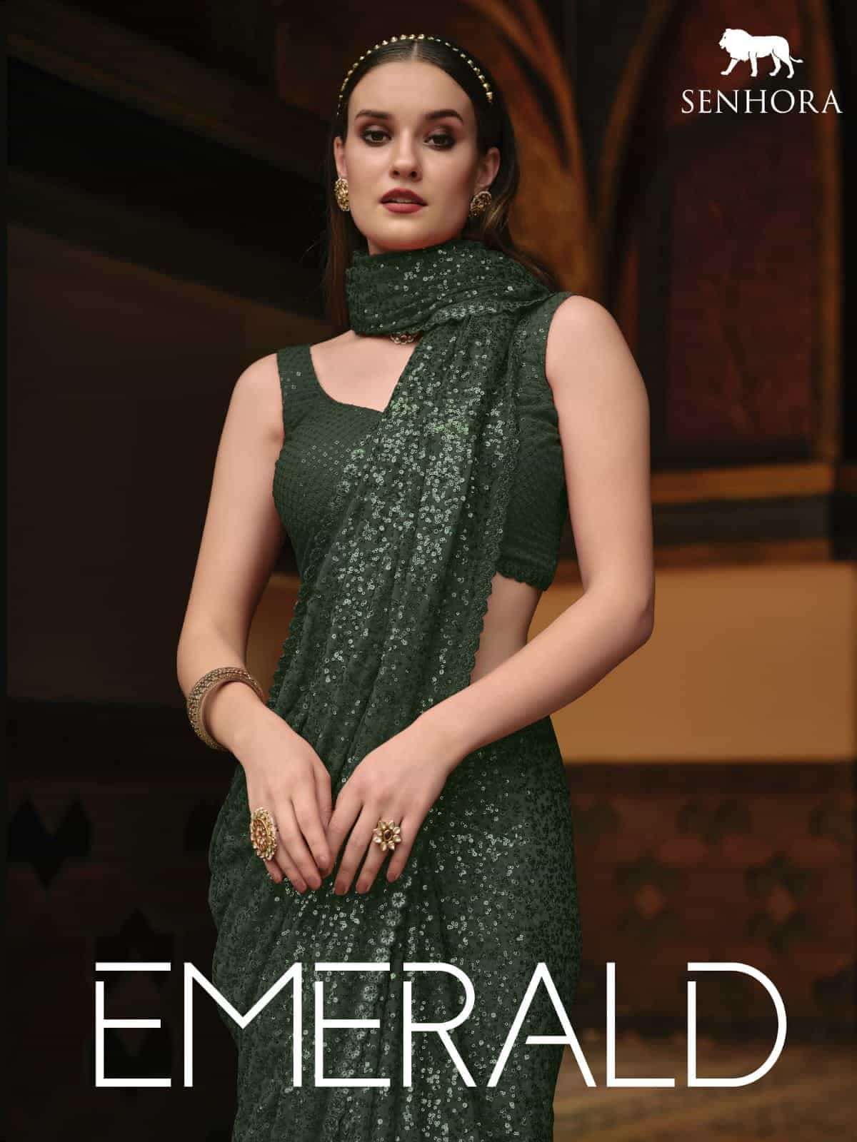 Senhora Emrald Vol 34 Exclusive Designer Party Wear Saree Collection