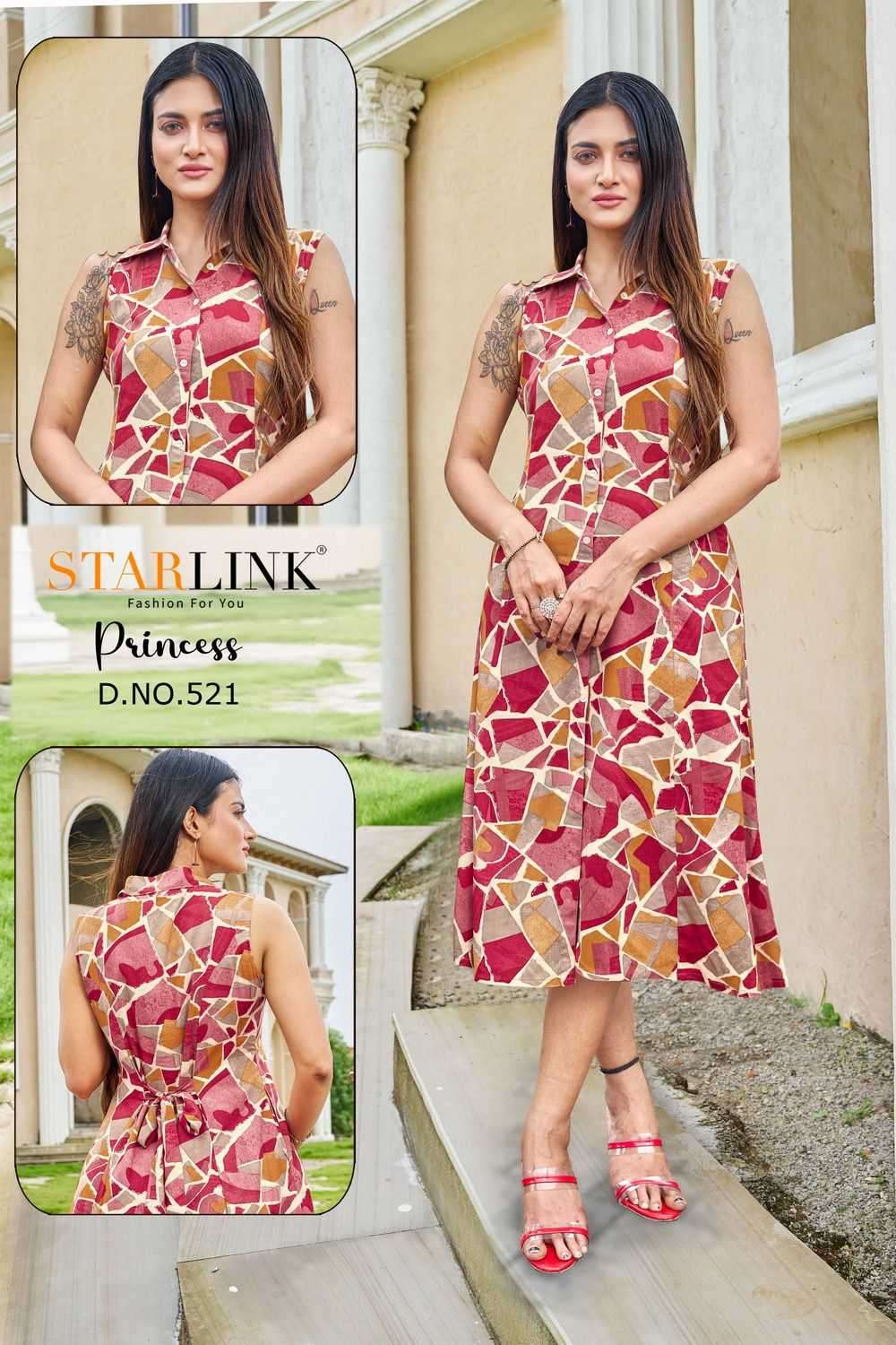 Starlink Princess Fancy Casual Wear Kurti Catalog Wholesaler