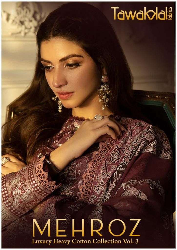 Tawakkal Mehroz Luxury Heavy Cotton Collection Vol 3 Karachi Dress Catalog Exporter
