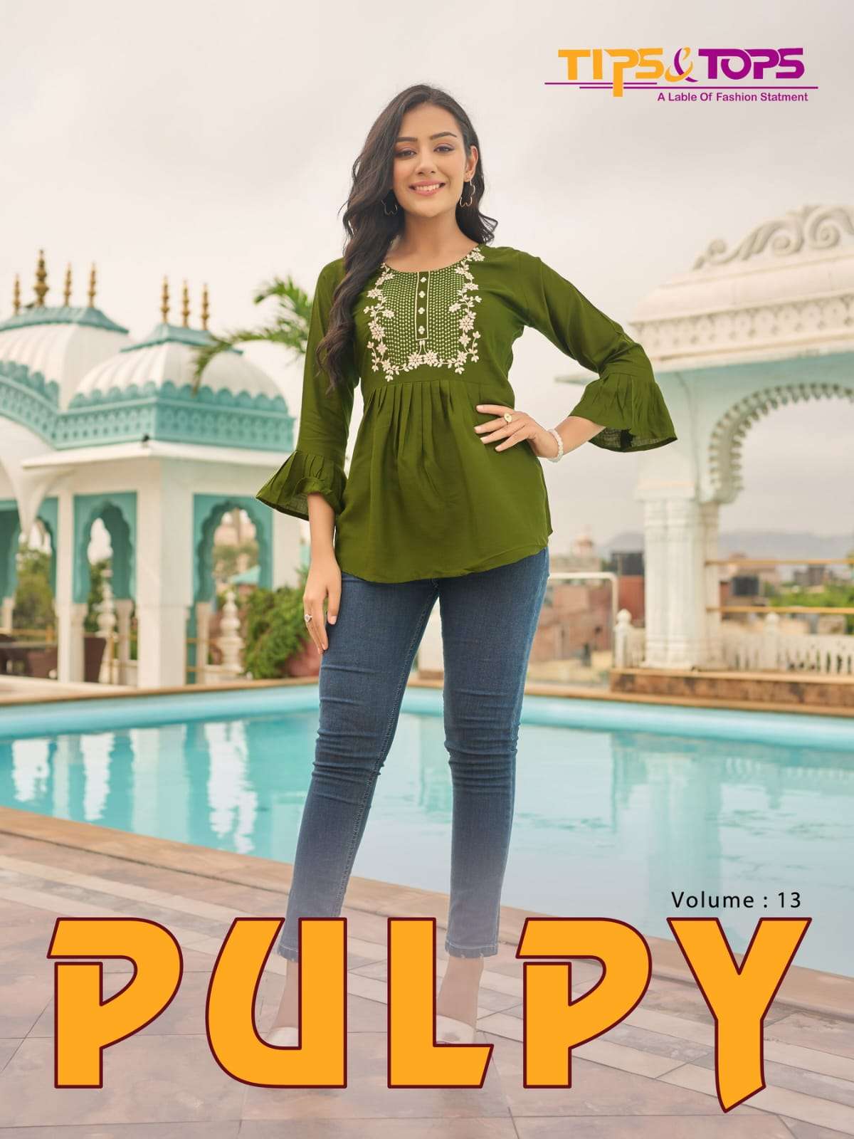 Tips And Tops Pulpy Vol 13 Fancy Tunic Style Short Tops Suppliers
