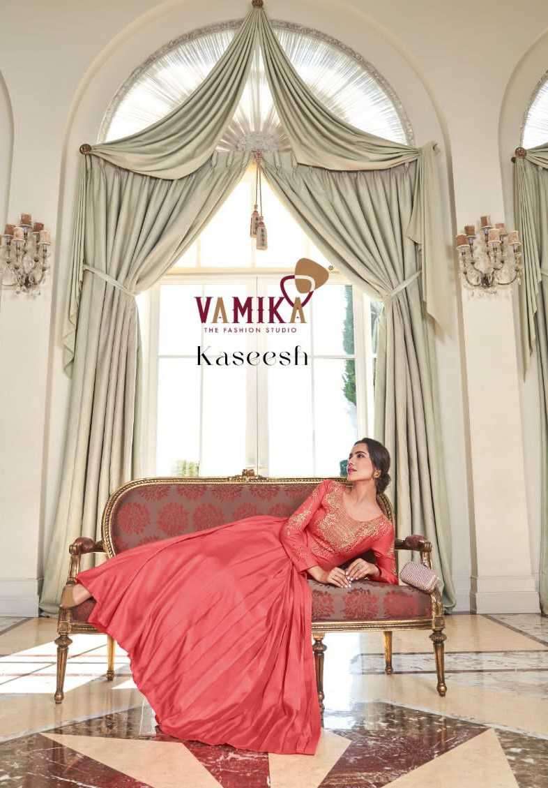 Vamika Kaseesh Designer Indo Western Gown Partywear Collection
