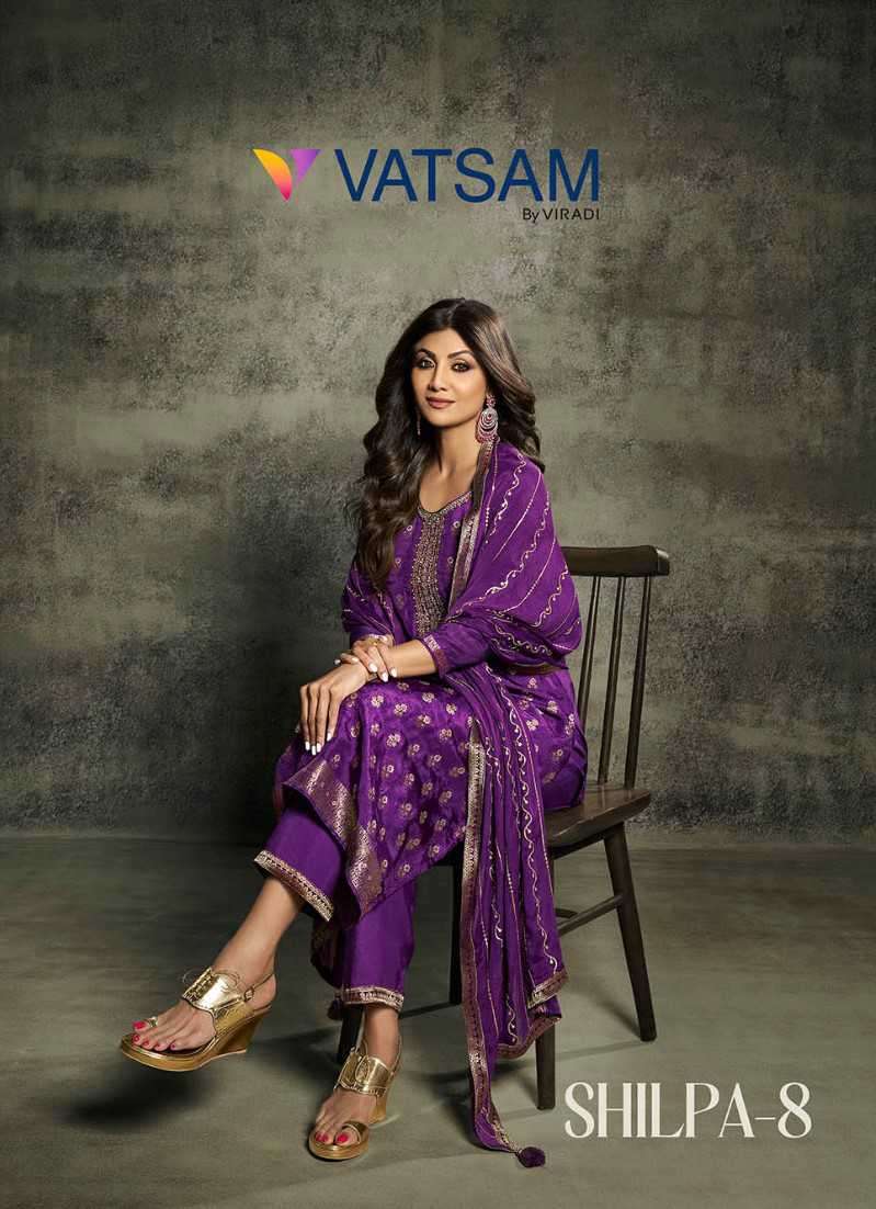 Viradi Vatsam Shilpa Vol 8 By Vinay Festive Wear 3 Piece Suit Catalog Exporter